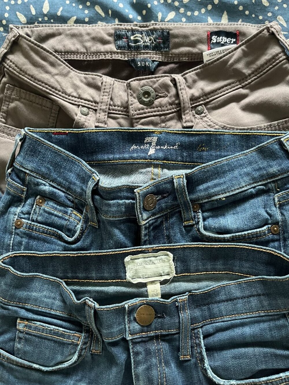 Women’s Premium Skinny Jeans Bundle 25/26 Current/Elliott, 7 For All Mankind, Si